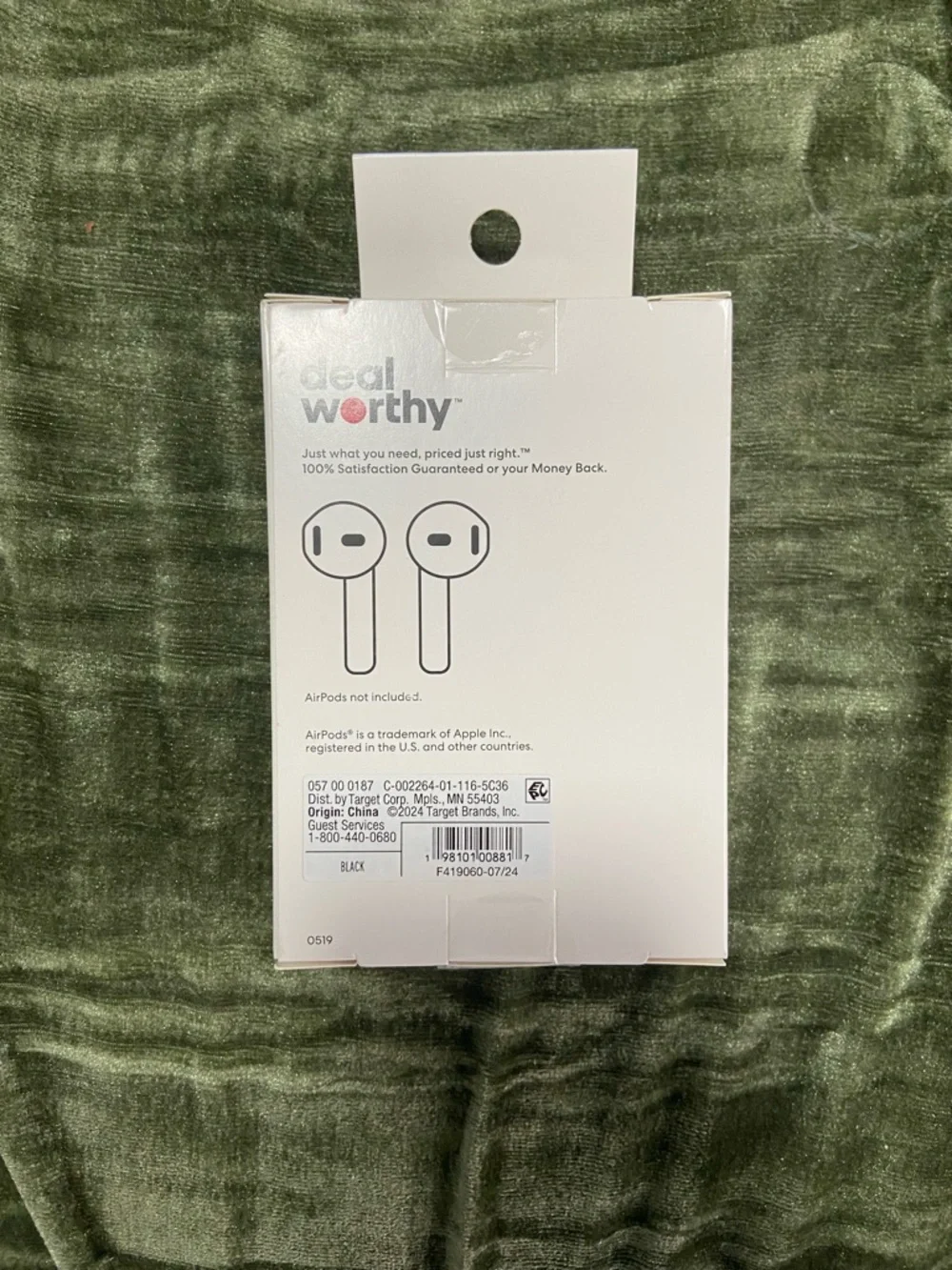 Earbud Case Cover for AirPods 1st & 2nd Gen - Purple